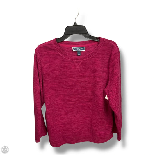 Top Long Sleeve By Karen Scott In Pink, Size: L