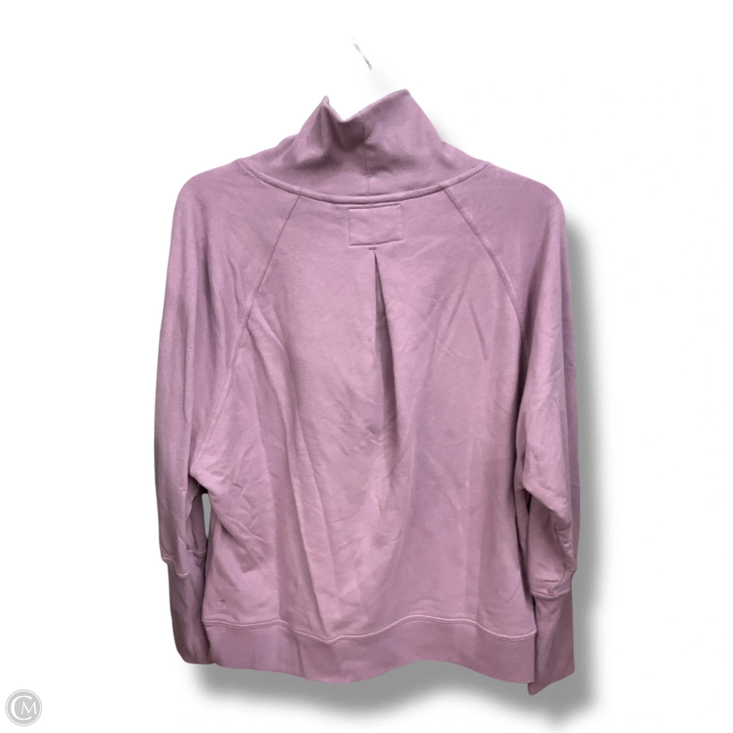 Athletic Sweatshirt Collar By Champion In Purple, Size: L
