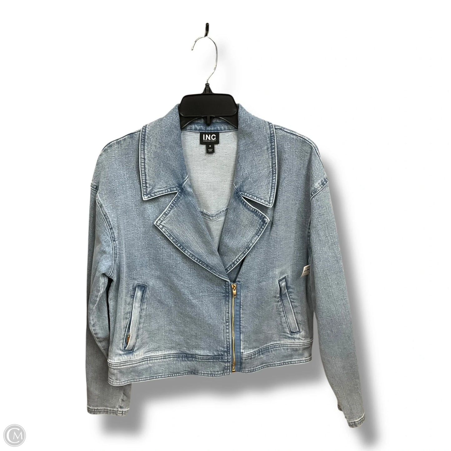Jacket Denim By Inc In Blue Denim, Size: M