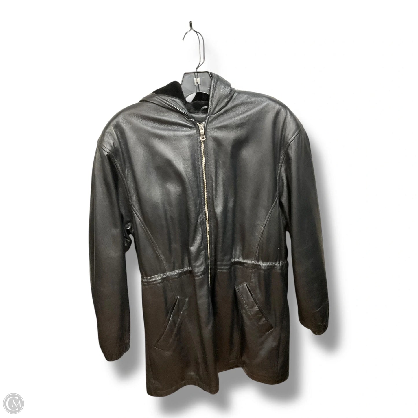 Coat Leather By Wilsons Leather In Black, Size: M