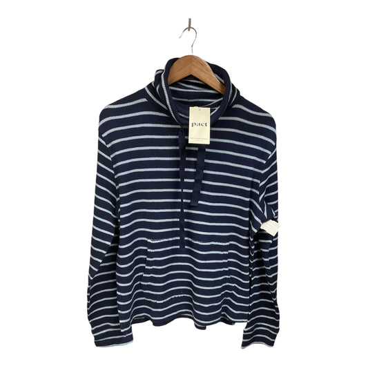 Top Long Sleeve By Cmb In Striped Pattern, Size: L