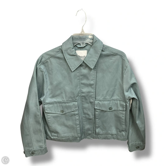 Jacket Moto By Madewell In Aqua, Size: Xs