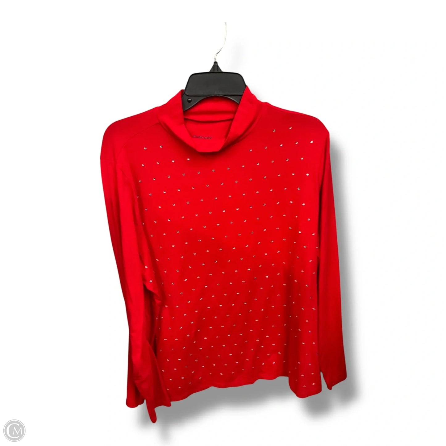 Top Long Sleeve By Clothes Mentor In Red, Size: 1x