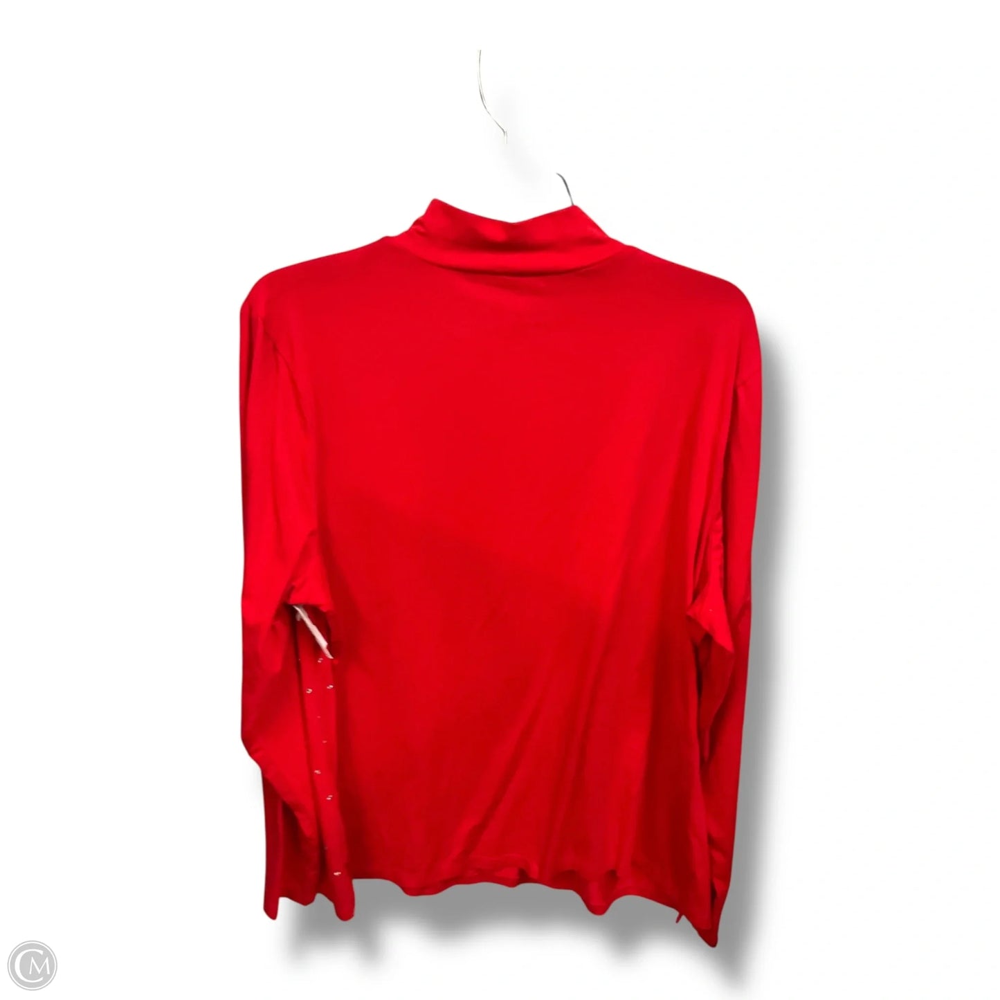 Top Long Sleeve By Clothes Mentor In Red, Size: 1x