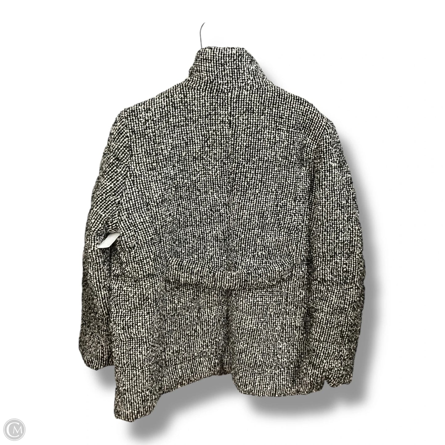 Coat Parka By Chicos In Black & White, Size: L