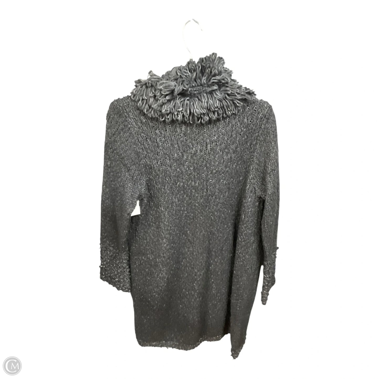 Sweater Cardigan By Chicos In Grey, Size: L