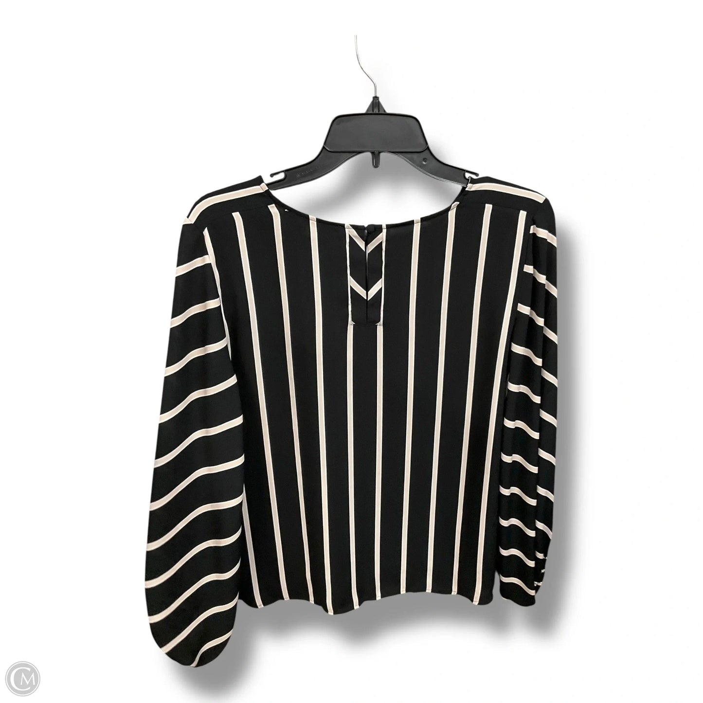 Top Long Sleeve By Loft In Striped Pattern, Size: S