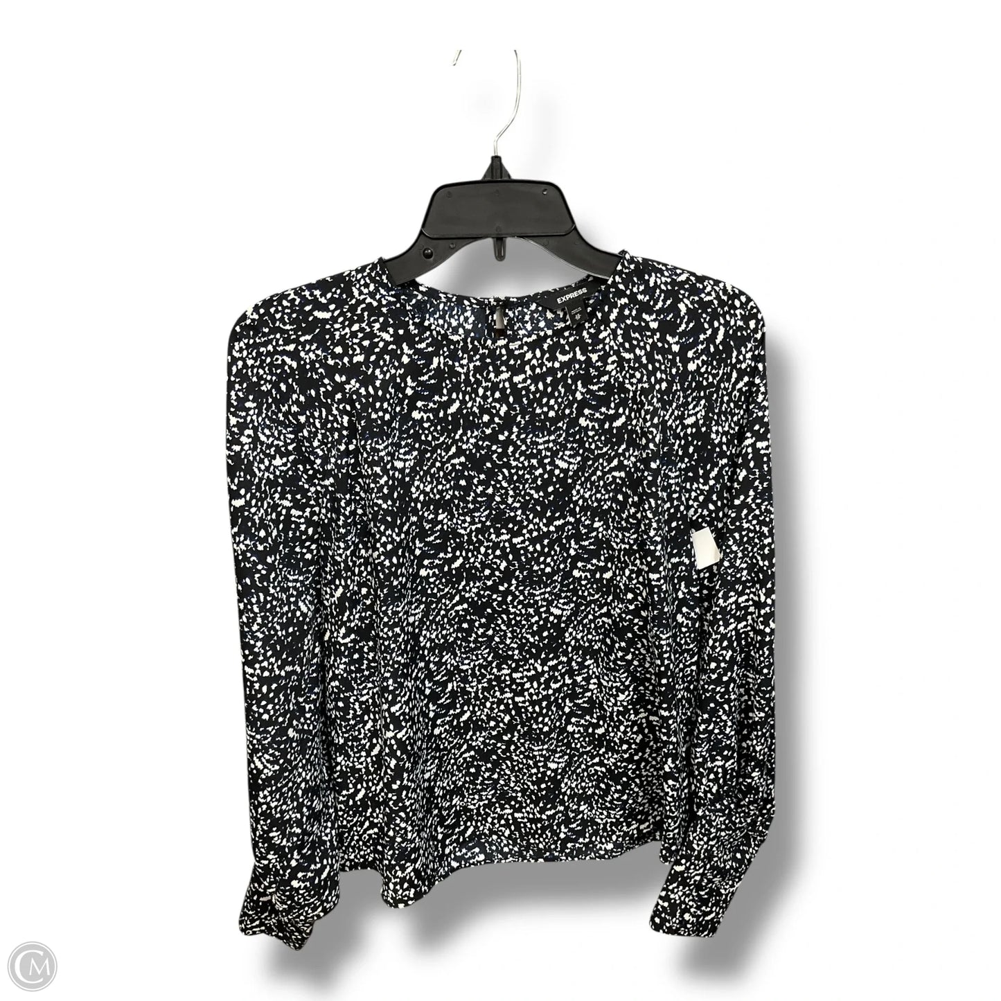 Top Long Sleeve By Express In Multi-colored, Size: Xs