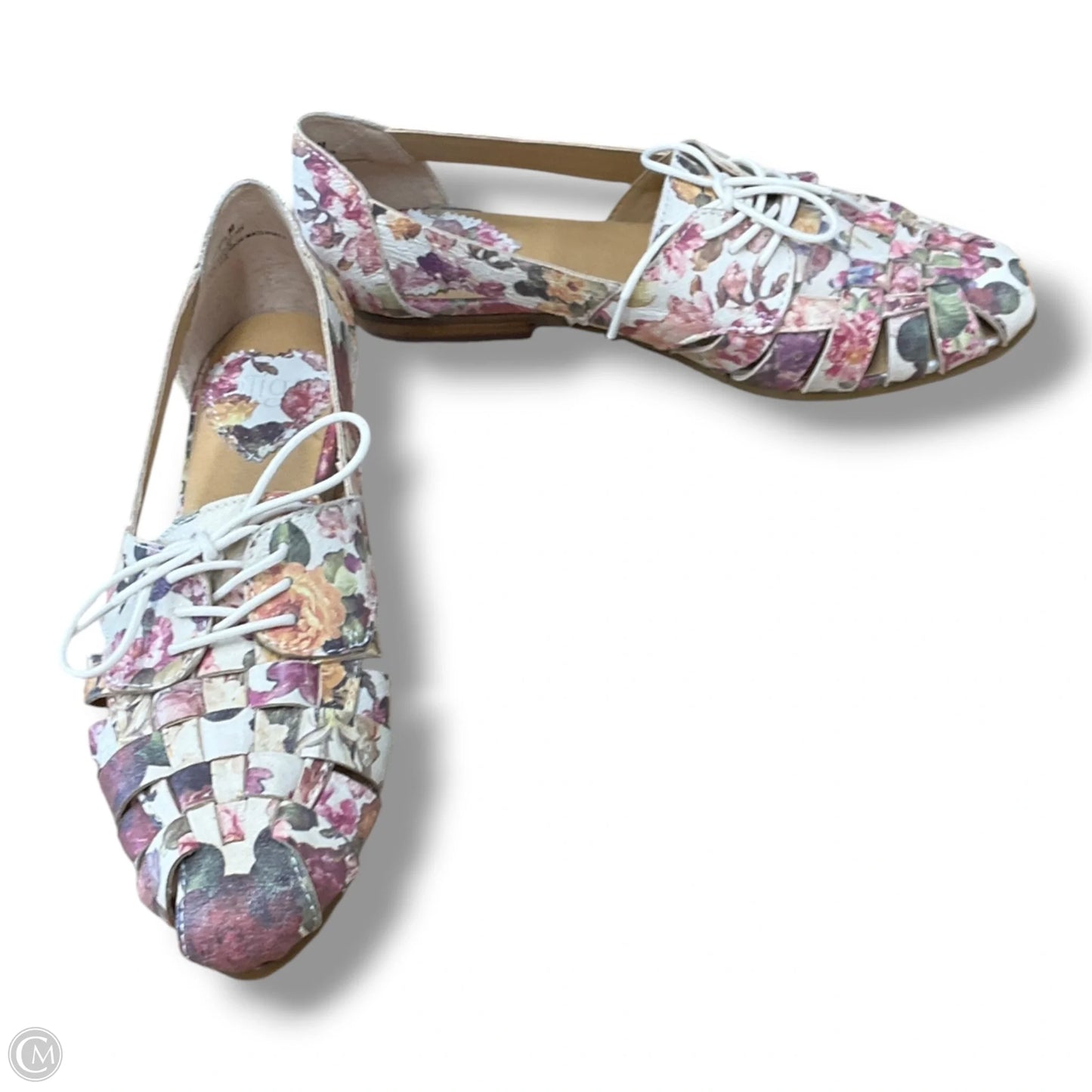 Shoes Flats By Clothes Mentor In Floral Print, Size: 7.5