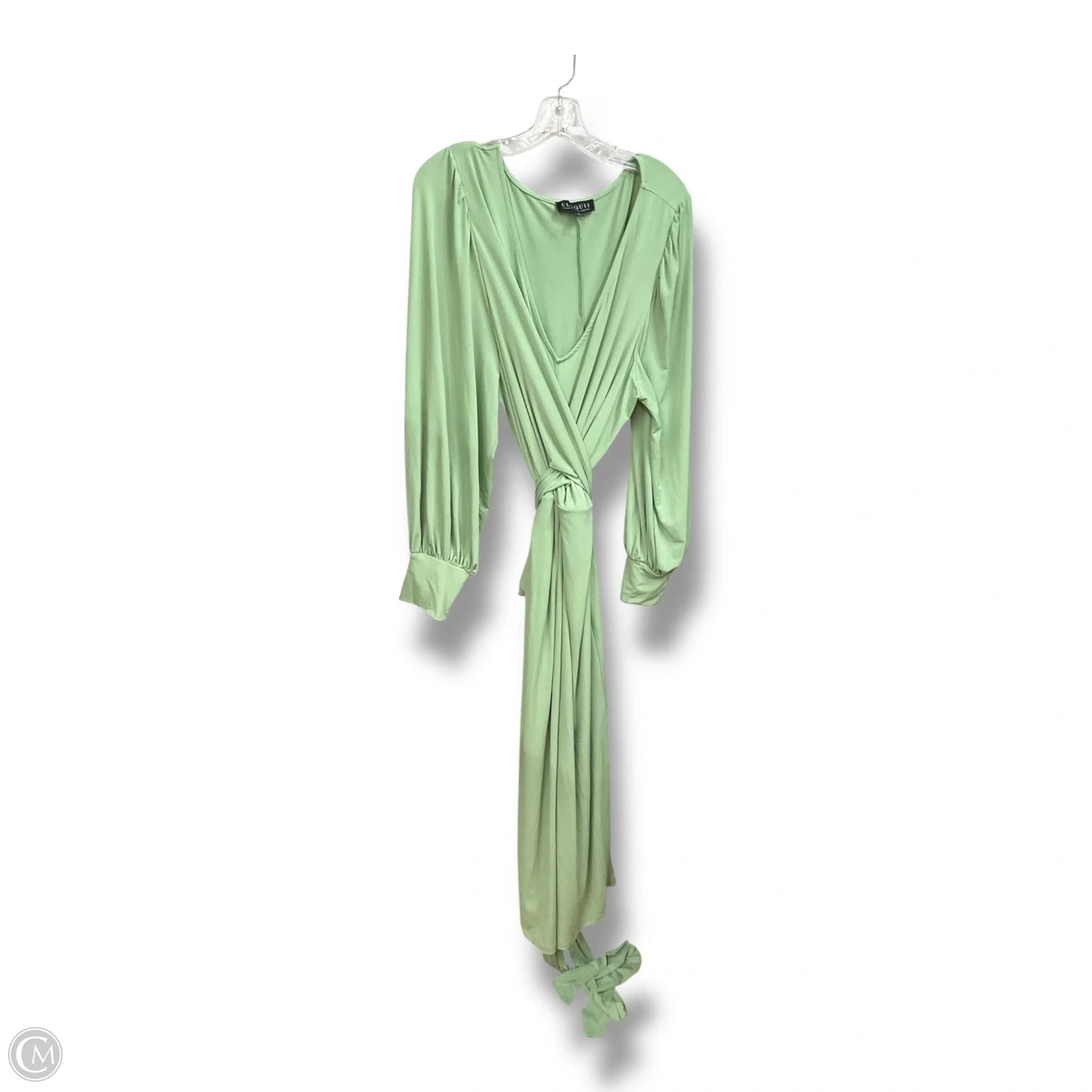 Dress Casual Midi By Eloquii In Green, Size: 3x