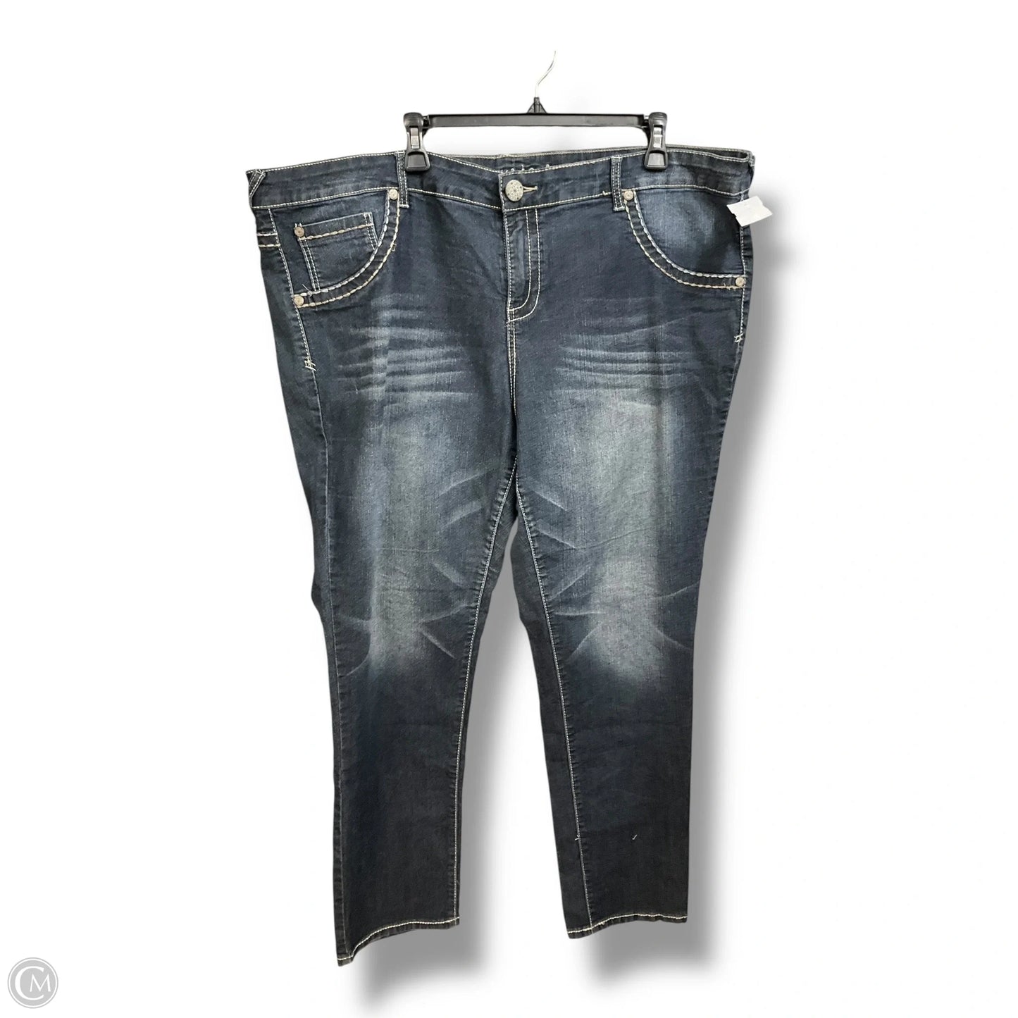 Jeans Straight By Maurices In Blue Denim, Size: 24