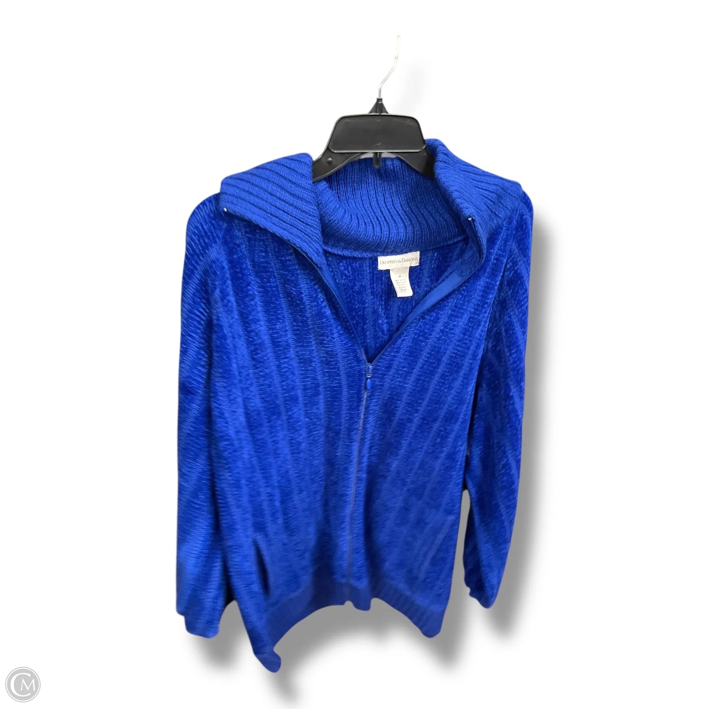 Sweater Cardigan By Draper James In Blue, Size: 1x