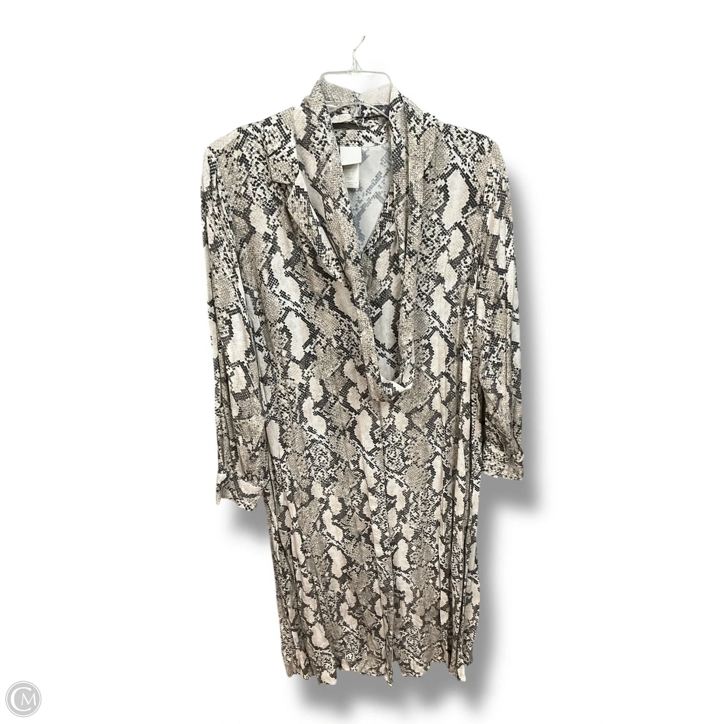 Dress Casual Midi By H&m In Snakeskin Print, Size: M