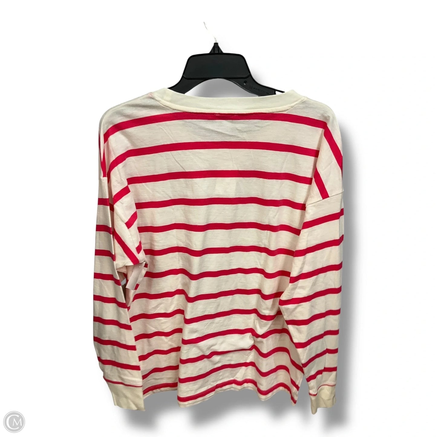 Top Long Sleeve Basic By J. Crew In Striped Pattern, Size: L