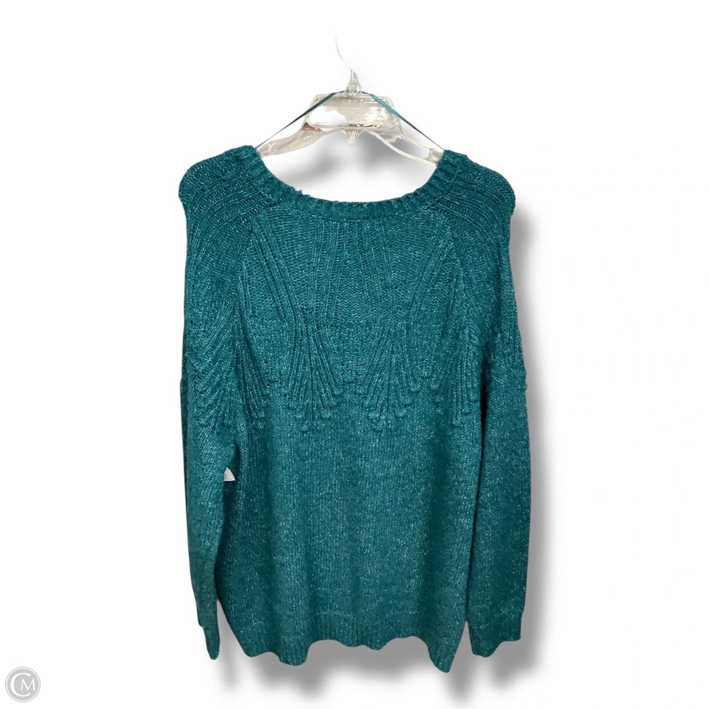 Sweater By Adyson Parker In Teal, Size: 2x