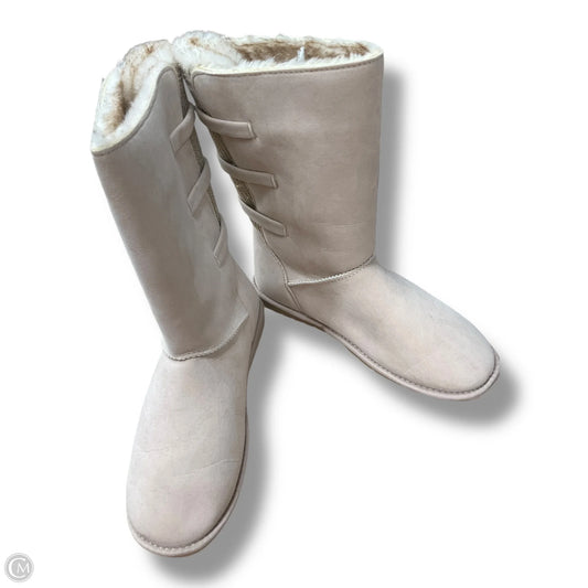 Boots Mid-calf Flats By Sugar In Beige, Size: 8.5