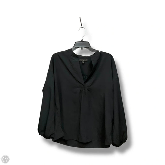 Top Long Sleeve By Banana Republic In Black, Size: M