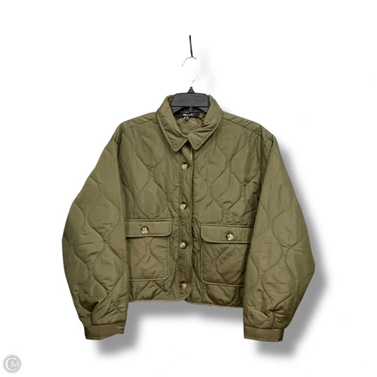 Jacket Puffer & Quilted By Mine In Green, Size: M