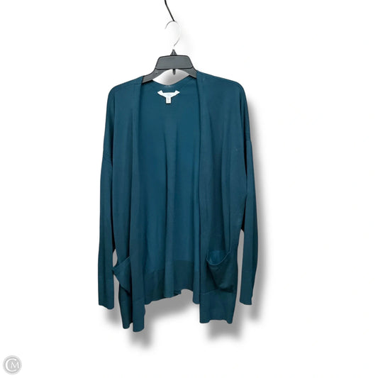 Cardigan By Time And Tru In Teal, Size: Xxl