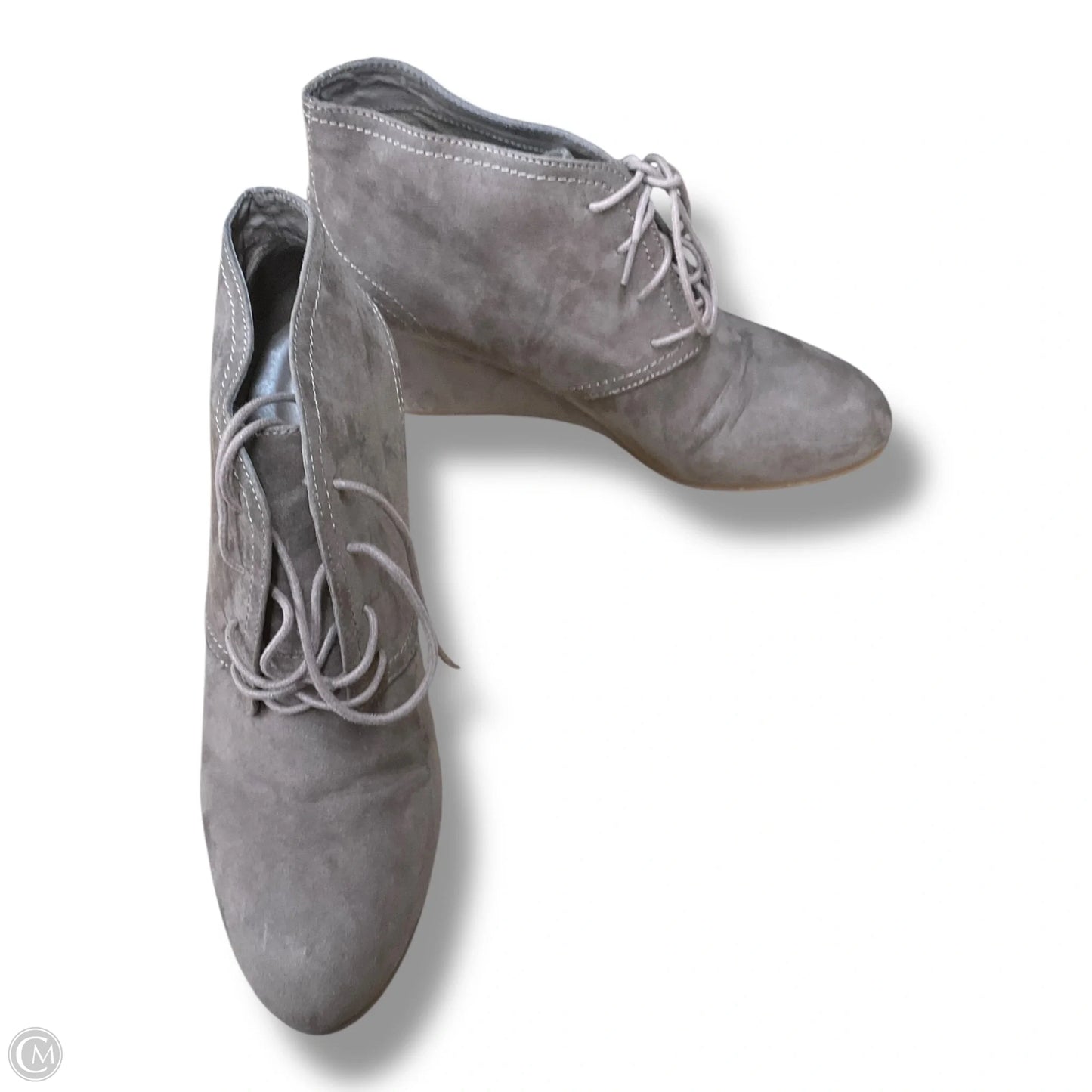 Shoes Heels Wedge By Clothes Mentor In Taupe, Size: 10