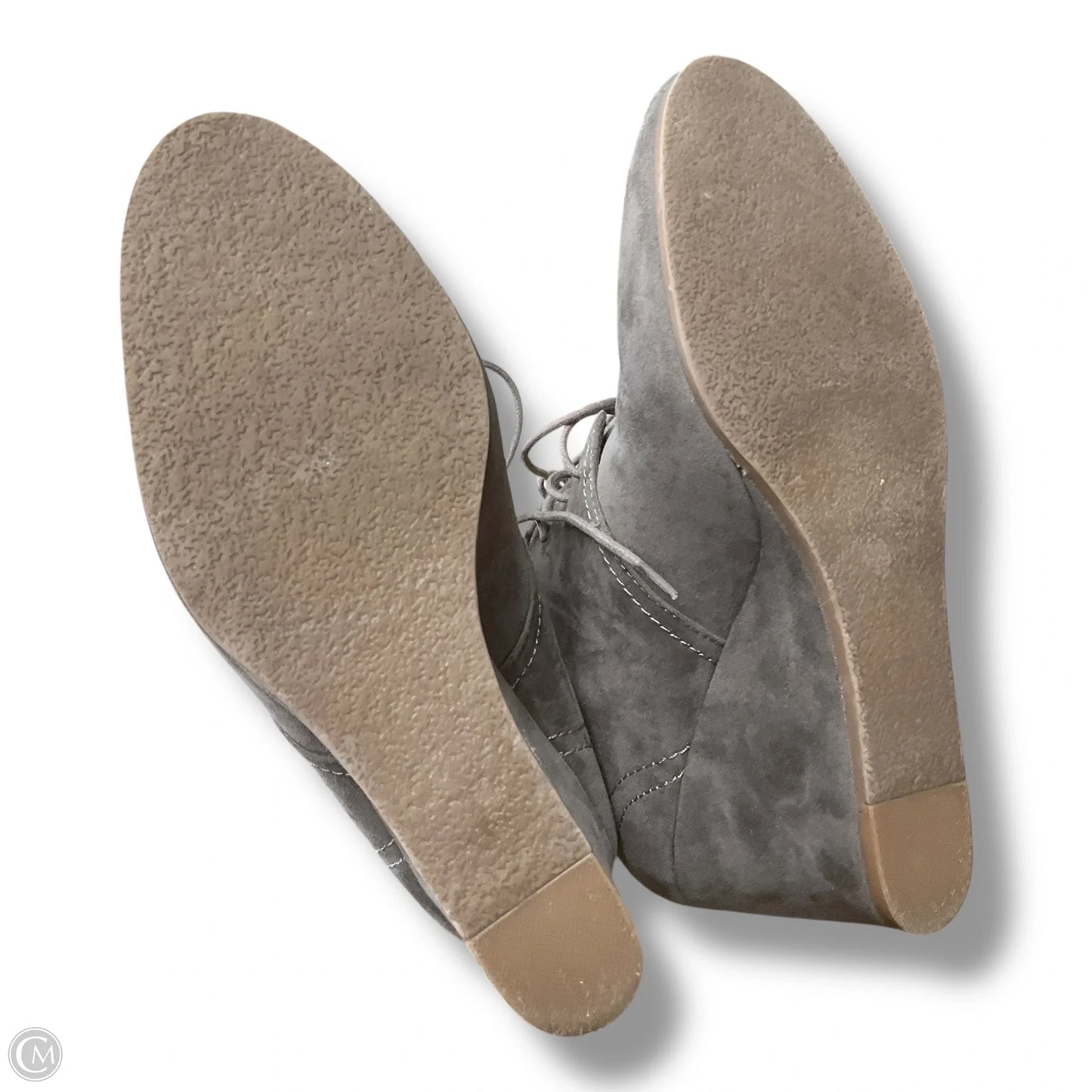 Shoes Heels Wedge By Clothes Mentor In Taupe, Size: 10