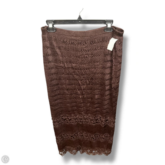Skirt Midi By Chicos In Brown, Size: M