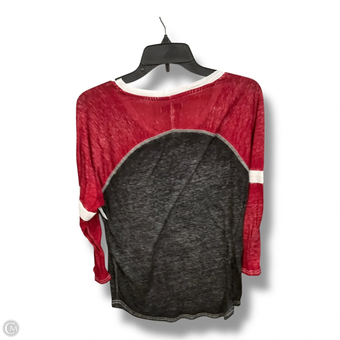 Top Long Sleeve By Clothes Mentor In Black & Red, Size: L