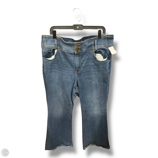 Jeans Flared By Lane Bryant In Blue Denim, Size: 20