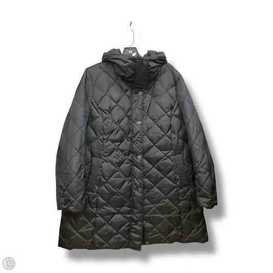 Coat Puffer & Quilted By St Johns Bay In Black, Size: 1x