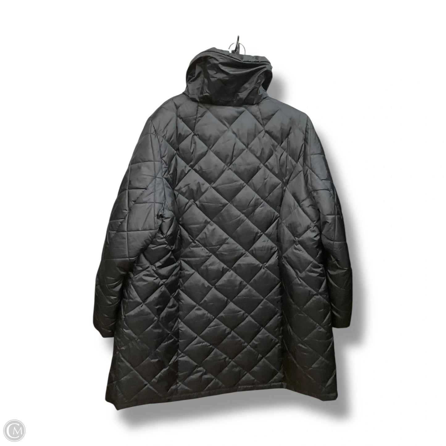 Coat Puffer & Quilted By St Johns Bay In Black, Size: 1x