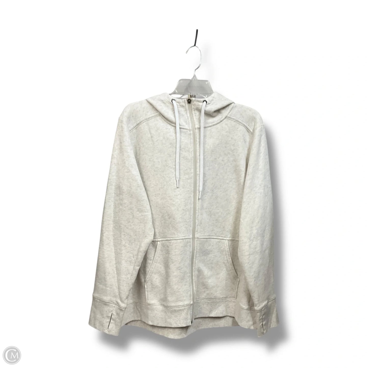 Athletic Jacket By Tek Gear In White, Size: Xxl
