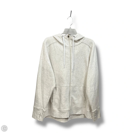 Athletic Jacket By Tek Gear In White, Size: Xxl