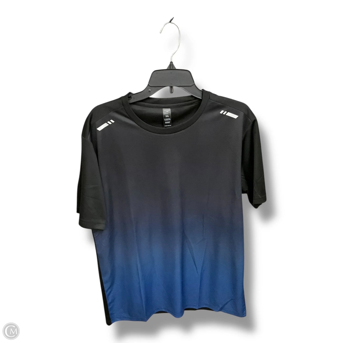 Athletic Top Short Sleeve By Clothes Mentor In Ombre Print, Size: 3x