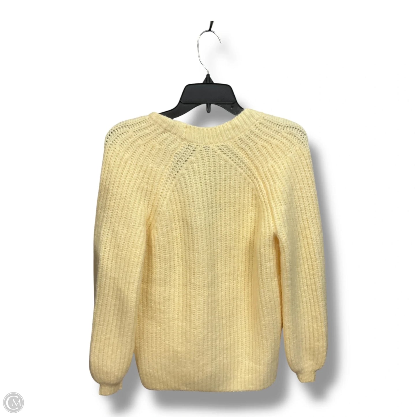 Sweater Cardigan By Loft In Yellow, Size: Xl