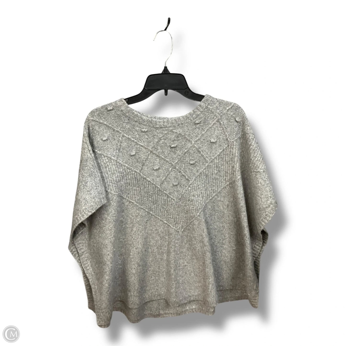 Poncho By Loft In Grey, Size: Xs