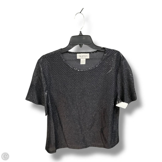 Top Short Sleeve By Clothes Mentor In Black, Size: L