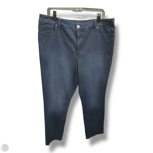 Jeans Skinny By Bandolino In Blue Denim, Size: 18