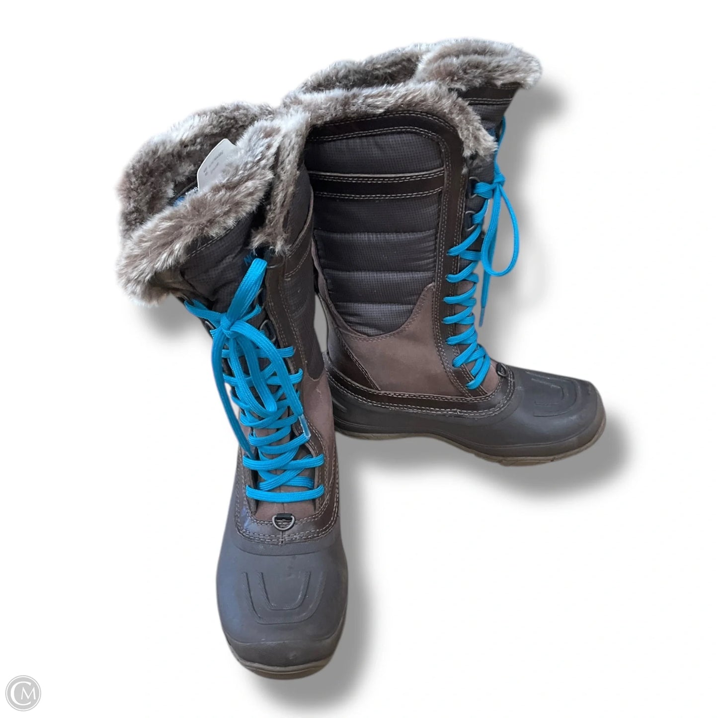 Boots Snow By The North Face In Blue & Brown, Size: 5.5