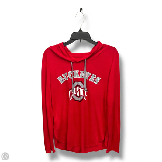 Sweatshirt Hoodie By Colosseum In Red, Size: L