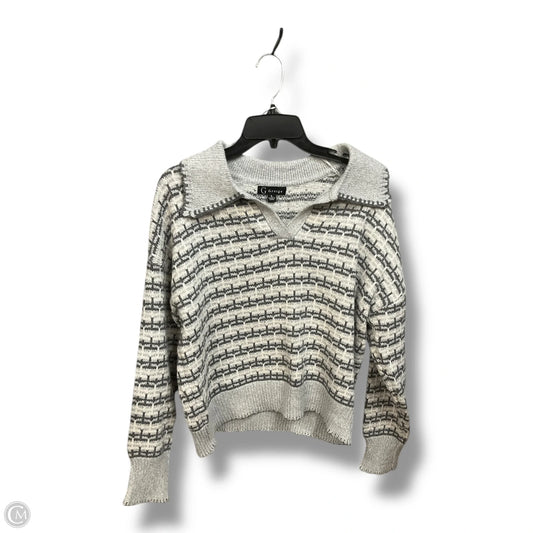 Sweater By Clothes Mentor In Grey, Size: L