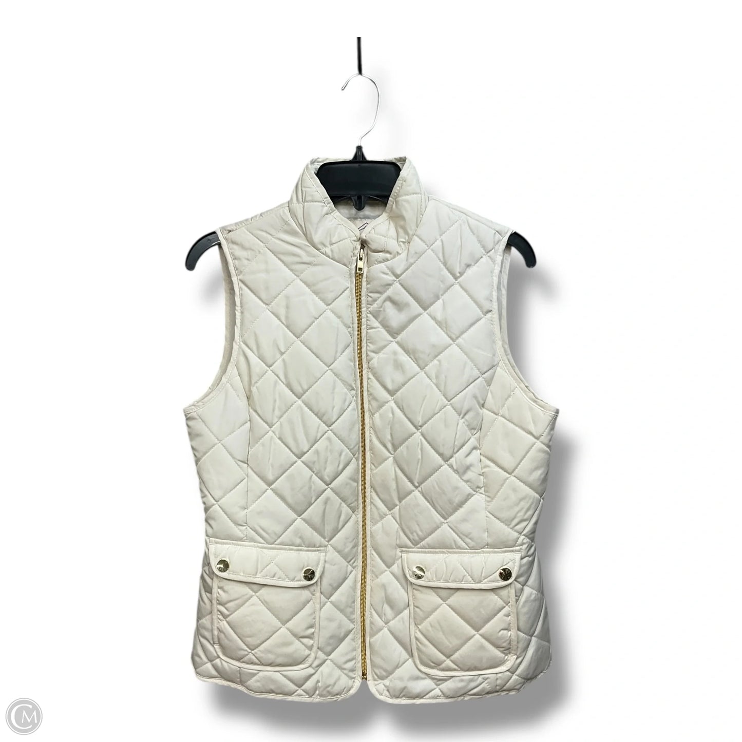 Vest Puffer & Quilted By St Johns Bay In Cream, Size: S