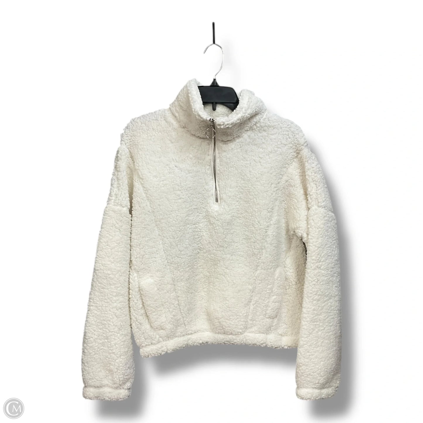 Jacket Faux Fur & Sherpa By Reflex In White, Size: S