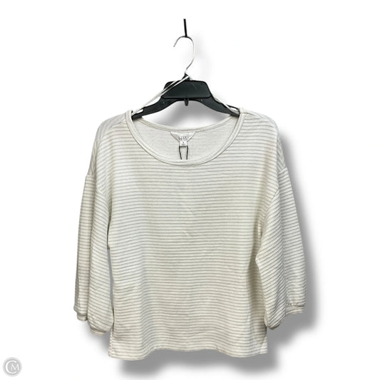 Top 3/4 Sleeve By Nicole Miller In White, Size: S