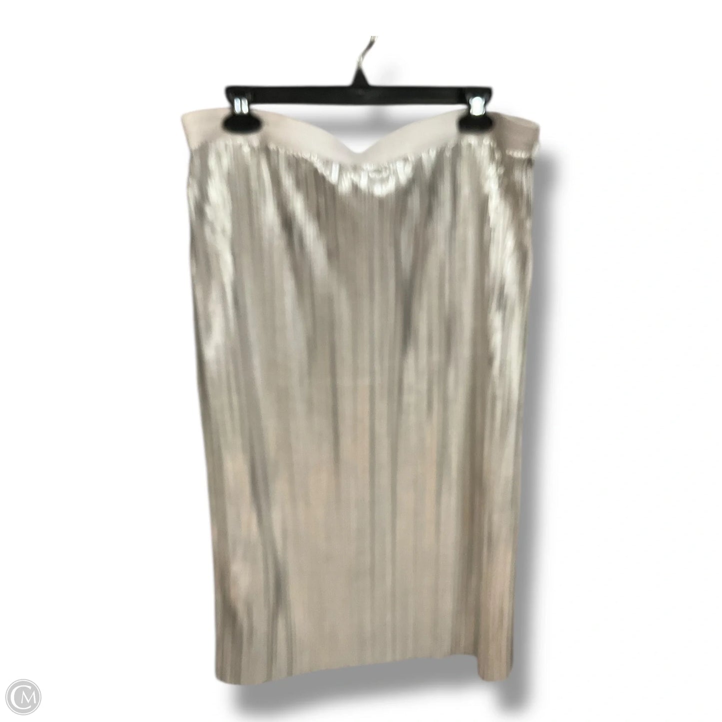 Skirt Midi By Bar Iii In Silver, Size: Xxl