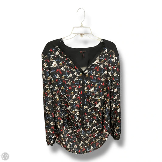 Blouse Long Sleeve By Sofia By Sofia Vergara In Multi-colored, Size: Xl