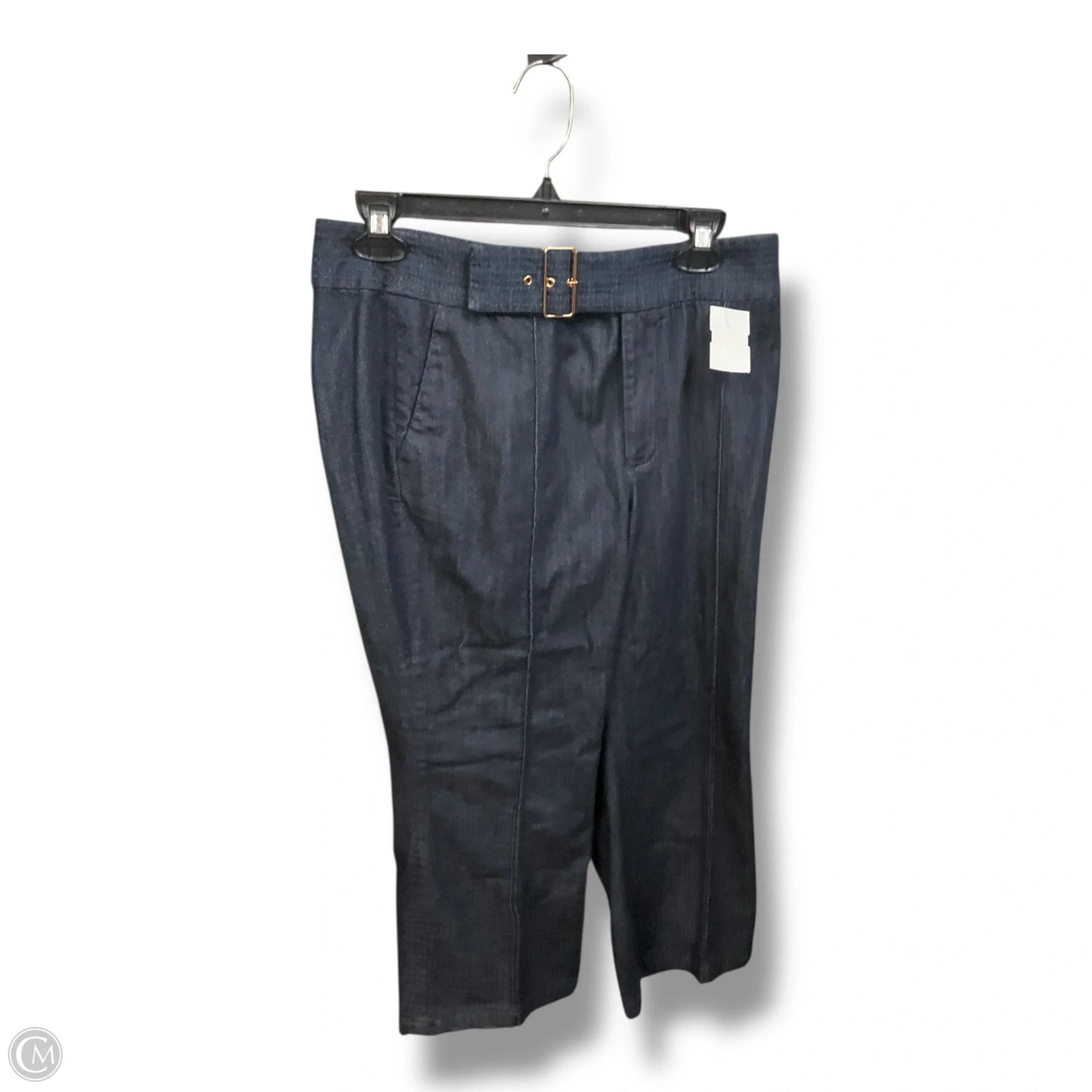Pants Wide Leg By Chicos In Blue Denim, Size: 8