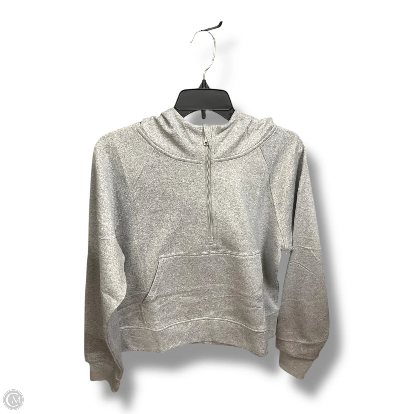 Sweatshirt Hoodie By Clothes Mentor In Grey, Size: M