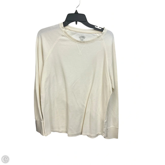 Top Long Sleeve Basic By L.l. Bean In Cream, Size: Xl