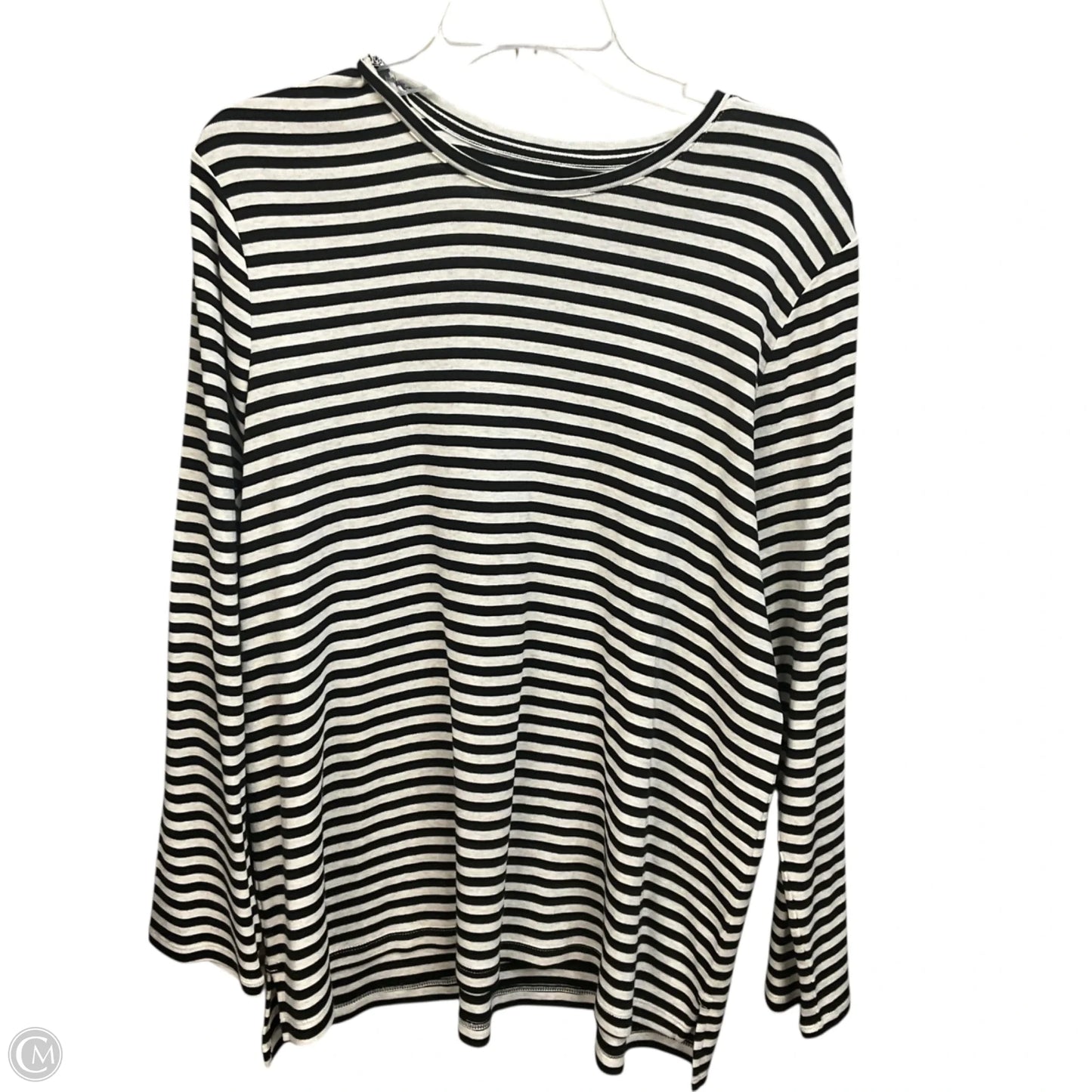 Top Long Sleeve Basic By J. Jill In Striped Pattern, Size: Xl