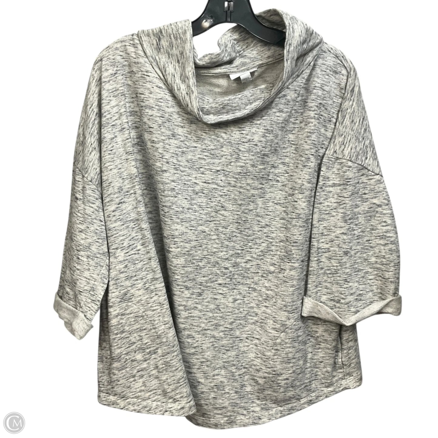 Top 3/4 Sleeve Basic By Pure Jill In Grey, Size: Xl